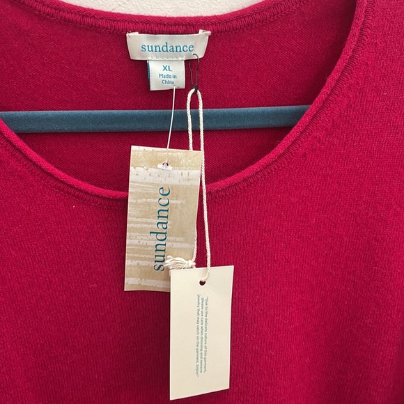 Keys Cashmere sweater in fuchsia. New with tags from Sundance. - Picture 4 of 5